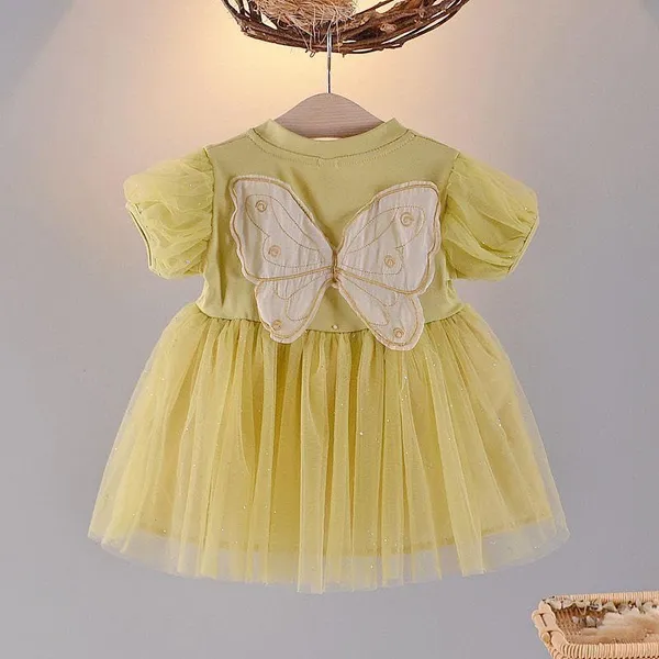 Green_Trendy_&_Comfortable_Floral_Tulle_Dress_For_Girls