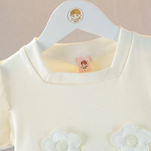 White_Trendy_&_Comfortable_Floral_Tulle_Dress_For_Girls