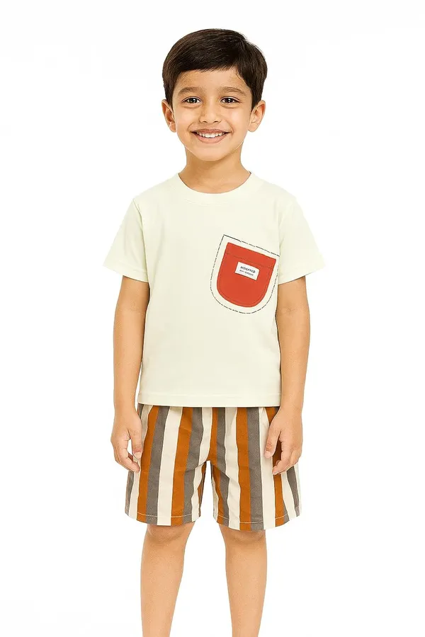 Cream_Trendy_&_Comfortable_Bold_Vertical_Striped_Short_And_T_Shirt_Set_For_Boys