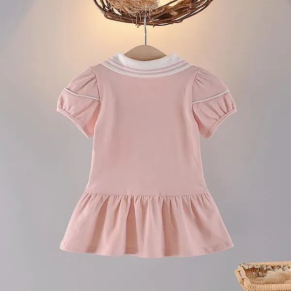 Pink_Trendy_&_Comfortable_Polo-Style_Collared_Dress_For_Girls