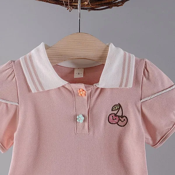 Pink_Trendy_&_Comfortable_Polo-Style_Collared_Dress_For_Girls