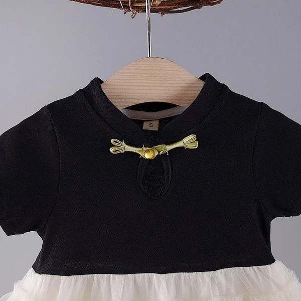 Blue_Trendy_&_Comfortable_Monochrom_Ruffle_Dresses_For_Girls