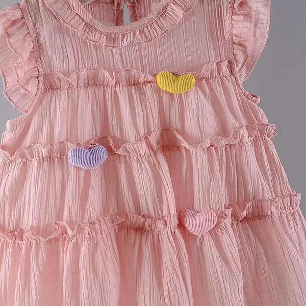 Pink_Trendy_&_Comfortable_3D_Heart_Dresses_For_Girls