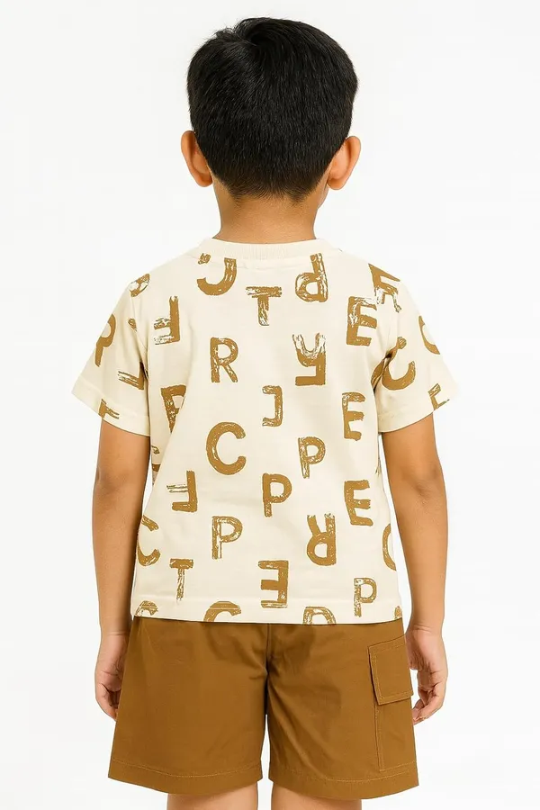 Brown_Trendy_&_Comfortable_Alphabet_Adventure_Tee_&_Cargo_Shorts_Set_For_Boys