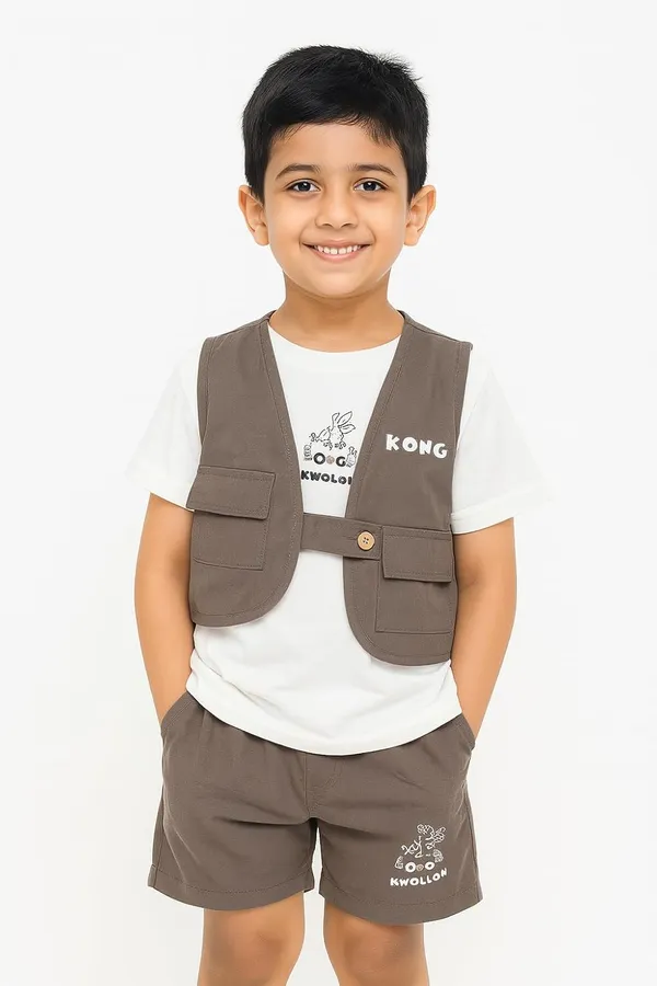 Grey_Trendy_&_Comfortable_Explorer_Vest_&_Shorts_Set_For_Boys