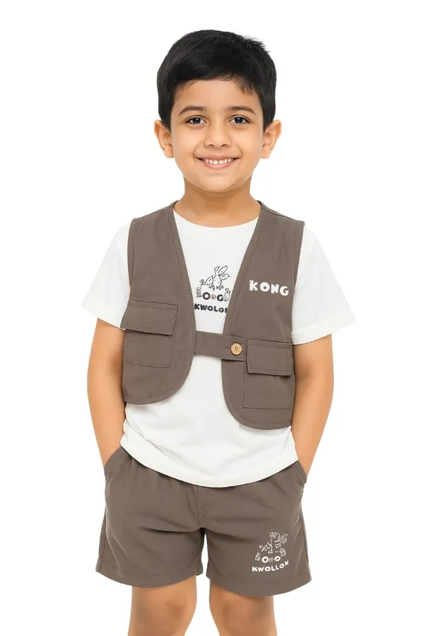Grey_Trendy_&_Comfortable_Explorer_Vest_&_Shorts_Set_For_Boys
