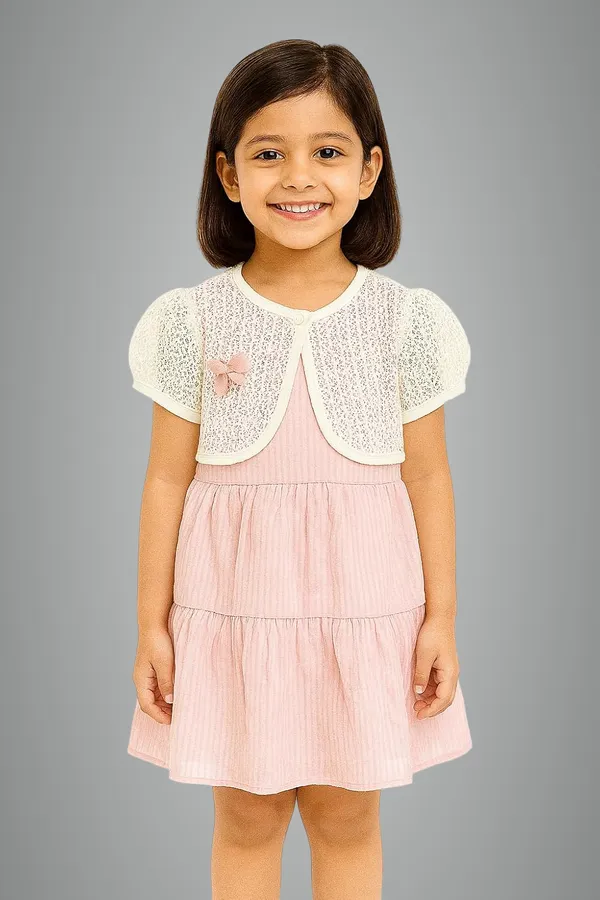 Pink_Trendy_&_Comfortable_Pastel_Lace_Layered_Dress_For_Girls