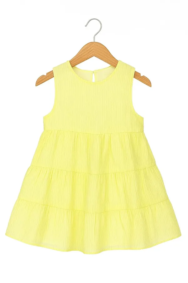 Yellow_Trendy_&_Comfortable_Pastel_Lace_Layered_Dress_For_Girls