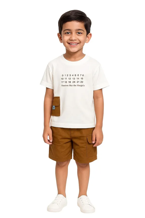 Dark_Brown_Trendy_&_Comfortable_Cotton_T-Shirt_&_Shorts_For_For_Baby_Boys