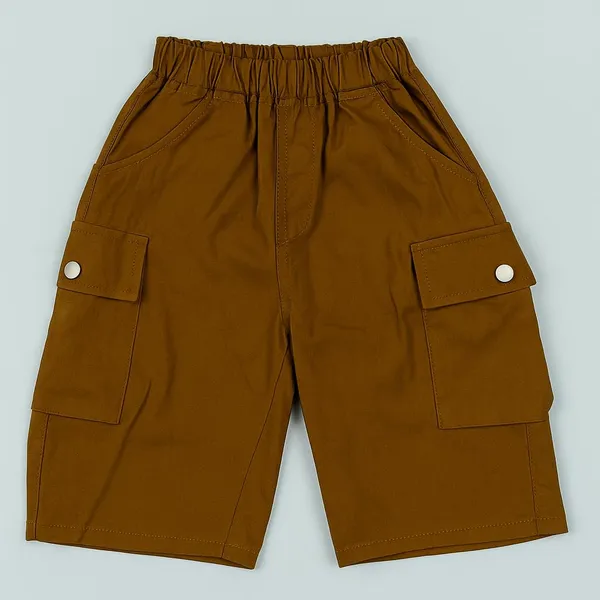 Dark_Brown_Trendy_&_Comfortable_Cotton_T-Shirt_&_Shorts_For_For_Baby_Boys