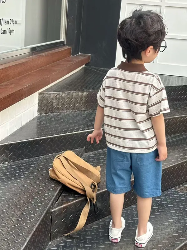 Brown_Trendy_&_Comfortable_Cotton_T-Shirt_&_Shorts_Set_For_Baby_Boys