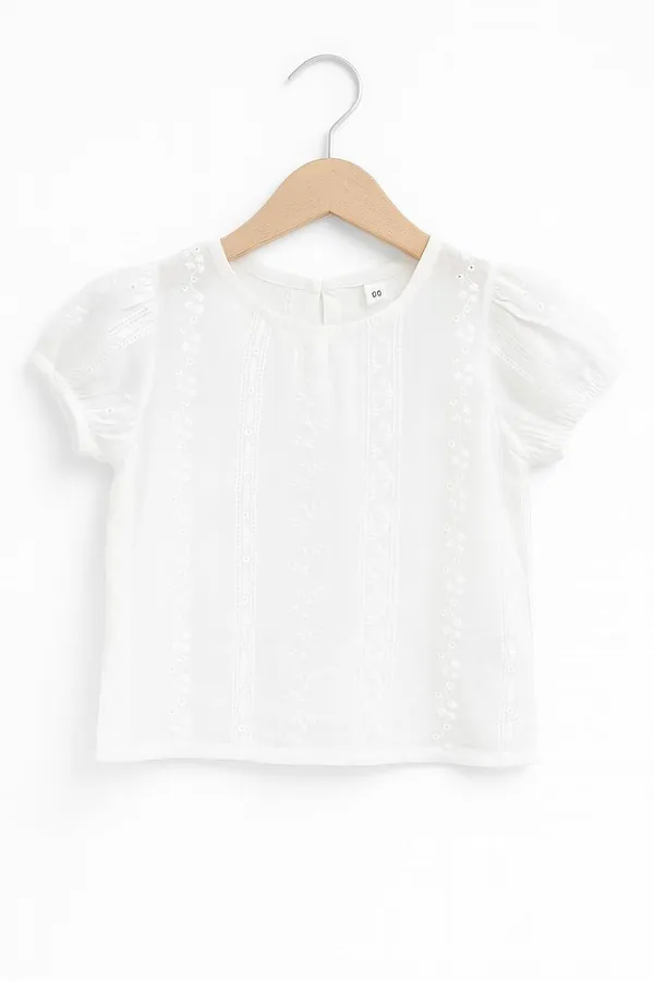 Light_Brown_Trendy_&_Comfortable_White_Puff-Sleeve_Top_Dress_With_Eyelet_Embroidery_For_Girls