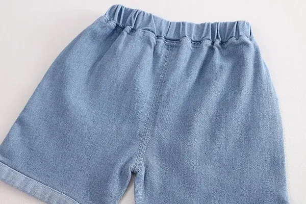 White_Trendy_&_Comfortable_Construction_Denim_Shorts_Set_For_Boys