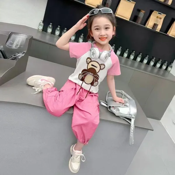 Pink_Trendy_&_Comfortable_Bear_Pant_Set_For_Girls