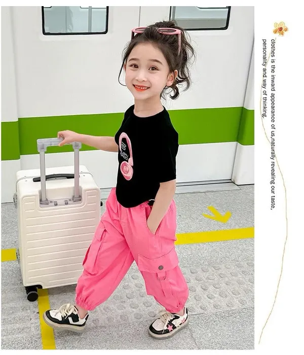 Black_Printed_Cotton_T-Shirt_With_Lowers_For_Baby_Girls