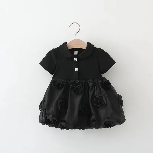 Black_Trendy_&_Comfortable_Monochrom_Flower_Dresses_For_Girls