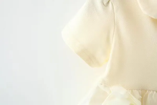 White_Trendy_&_Comfortable_Monochrom_Flower_Dresses_For_Girls