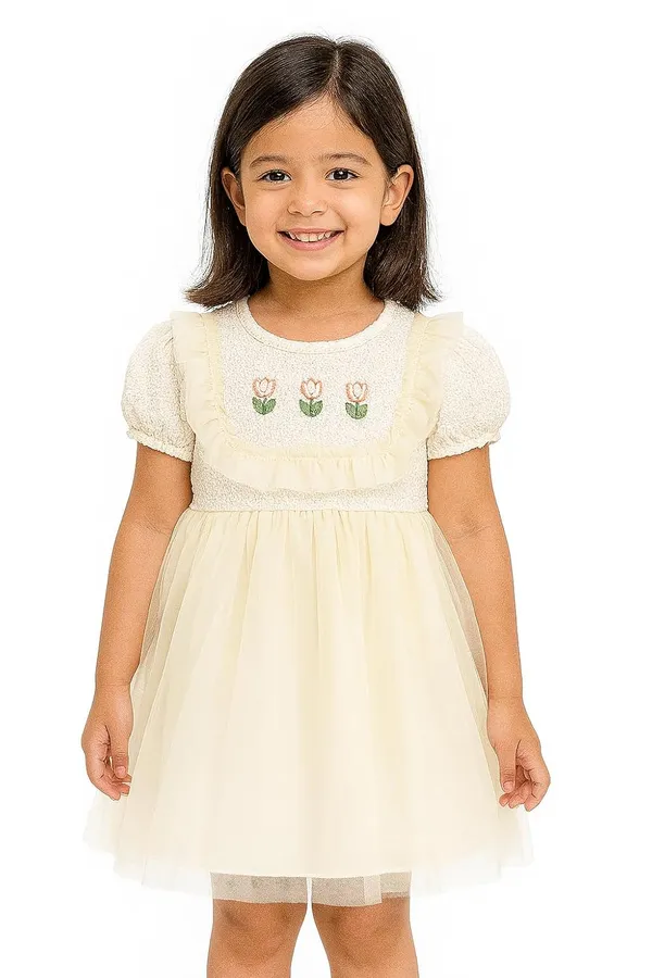 Cream_Trendy_&_Comfortable_Tulip_Tulle_Delight_Set_For_Girls