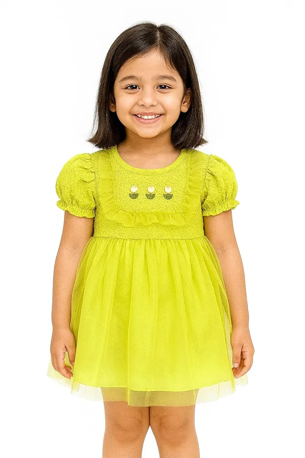 Green_Trendy_&_Comfortable_Tulip_Tulle_Delight_Set_For_Girls