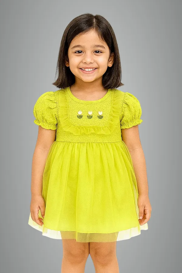 Green_Trendy_&_Comfortable_Tulip_Tulle_Delight_Set_For_Girls