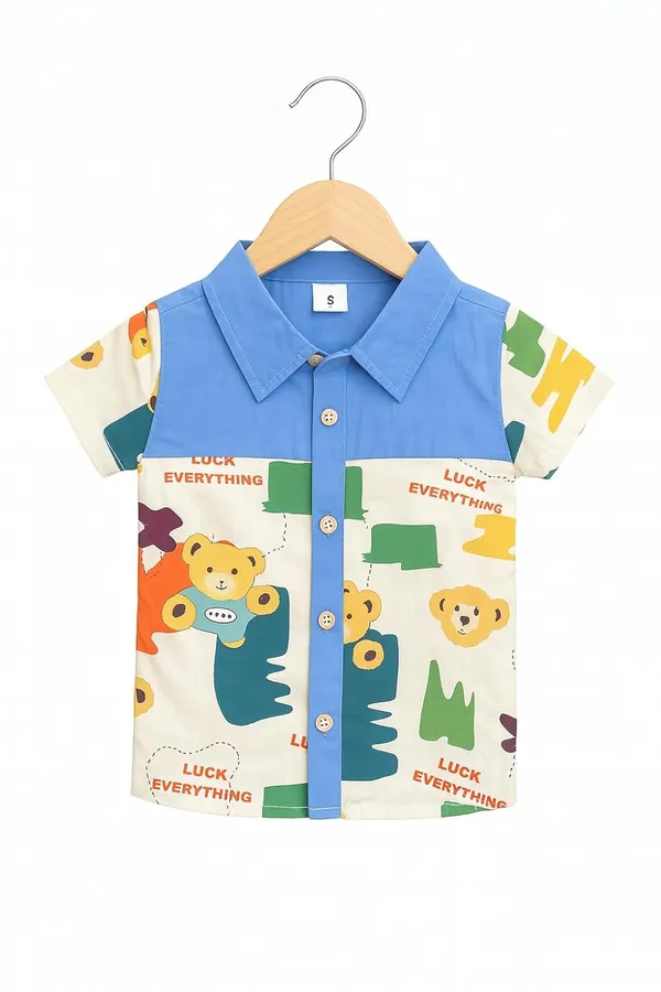 Dark_Blue_Trendy_&_Comfortable_Lucky_Bears_Shirt_&_Denim_Set_For_Boys