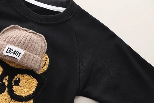 Black_Bear_Print_Sweatshirt_&_Jogger_Set_for_Boys/Girls