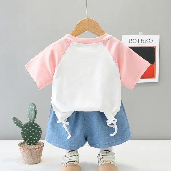 Pink_Trendy_&_Comfortable_Strawberry_Shorts_Set_For_Girls