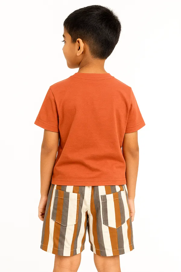 Orange_Trendy_&_Comfortable_Bold_Vertical_Striped_Short_And_T_Shirt_Set_For_Boys