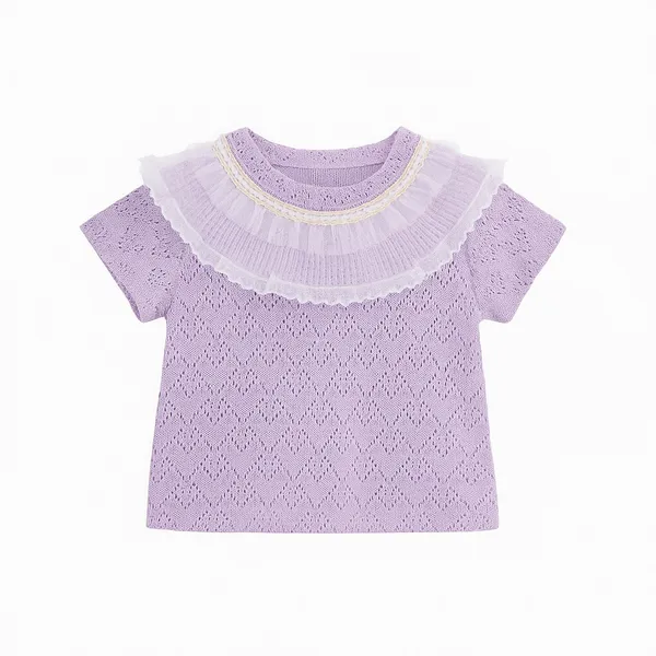 Purple_Trendy_&_Comfortable_Eyelet_Lace_Neckline_Denim_Set_For_Girls