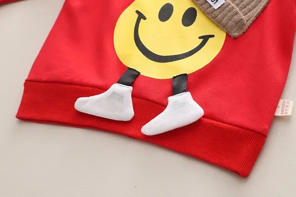 Smiley_Cap_Sweat_Shirt_and_Denim_Set