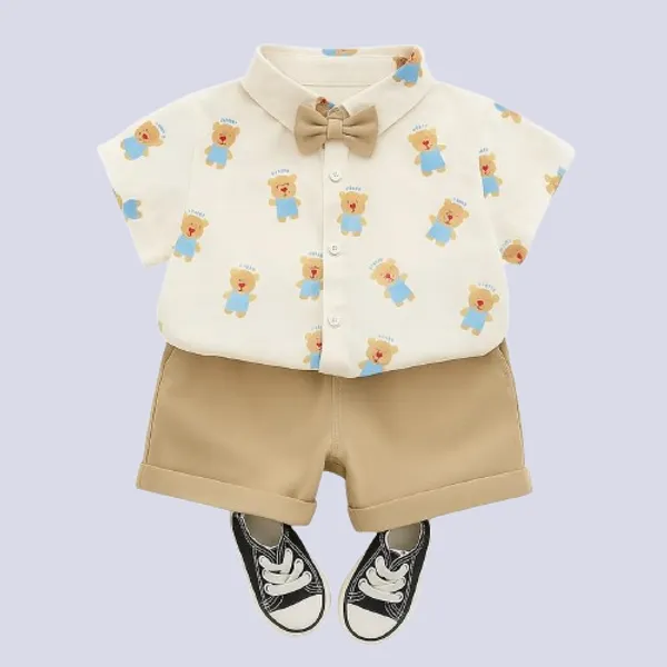 Blue_Trendy_&_Comfortable_Teddy_Bear_Shorts_Set_For_Boys