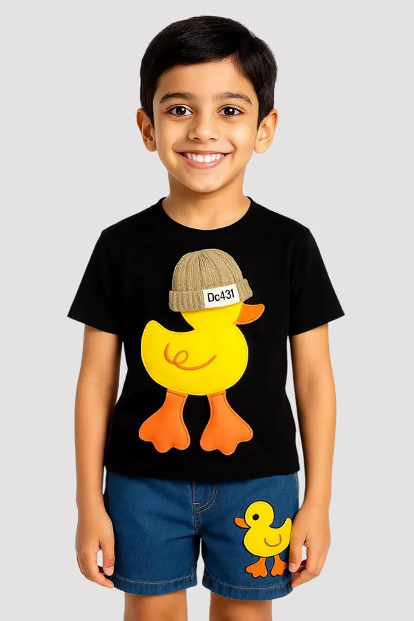 Black_Trendy_&_Comfortable_Smiley_T-Shirt_Denim_Set_For_Boys