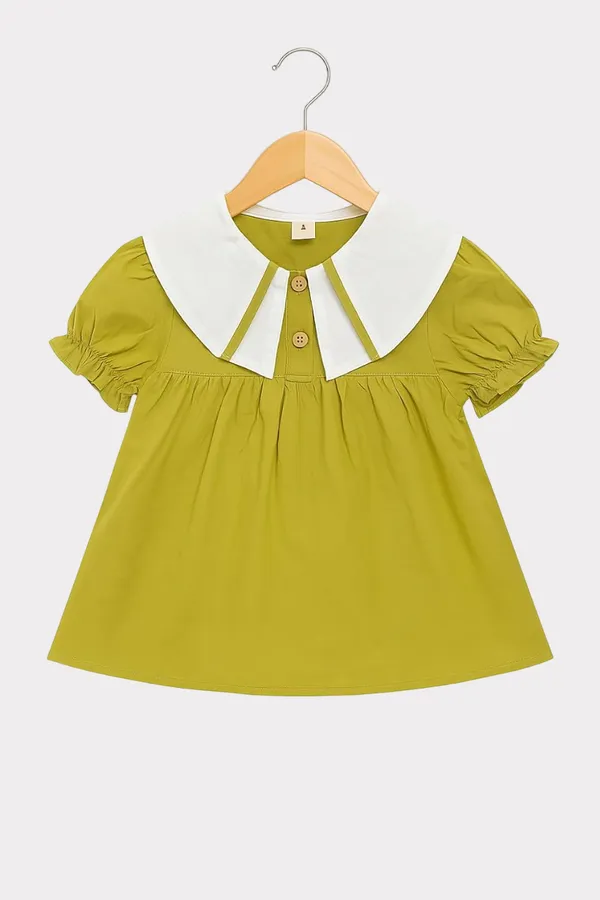 Green_Trendy_&_Comfortable_Classic_Charm_Stripped_Shorts_Set_For_Girls