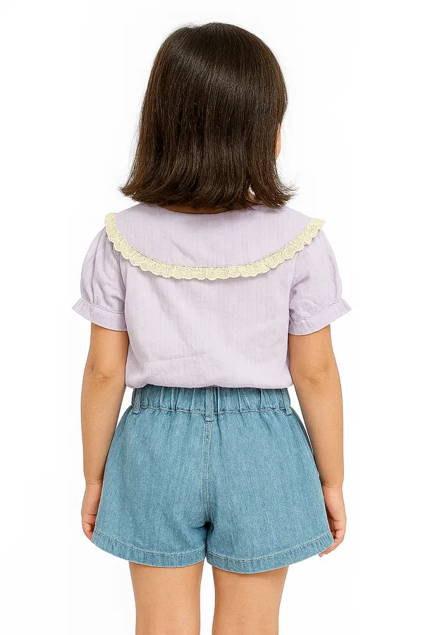 Lavender_Trendy_&_Comfortable_Lilac_Daisy_Daydream_Clothing_Set_For_Girls