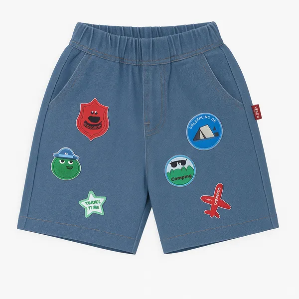 Green_Trendy_&_Comfortable_Relax_Day_Denim_Shorts_Set_For_Boys