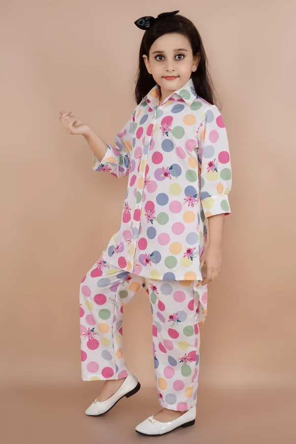 Pink_Printed_Polycotton_Shirt_Pant_Set_For_Girls