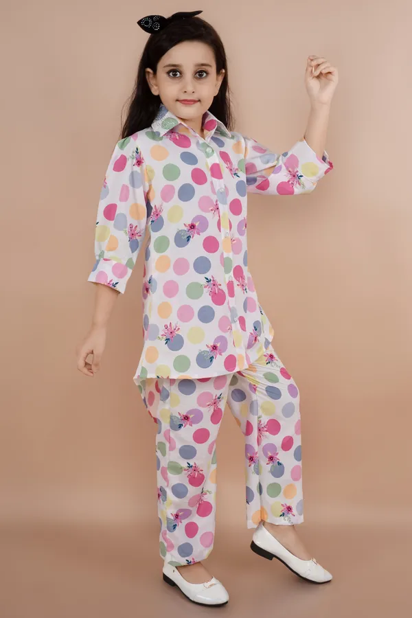 Pink_Printed_Polycotton_Shirt_Pant_Set_For_Girls