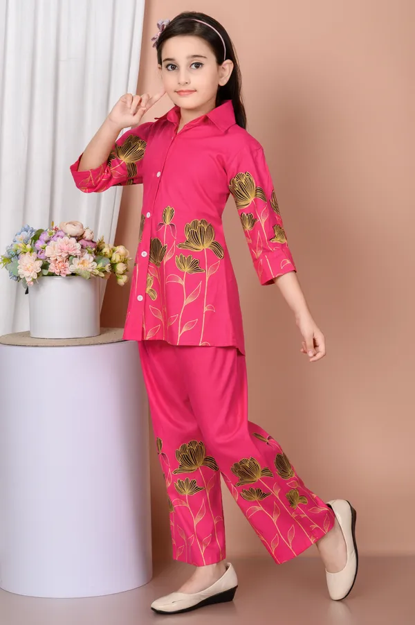 Pink_Printed_Rayon_Blend_Shirt_Pant_Set_For_Girls
