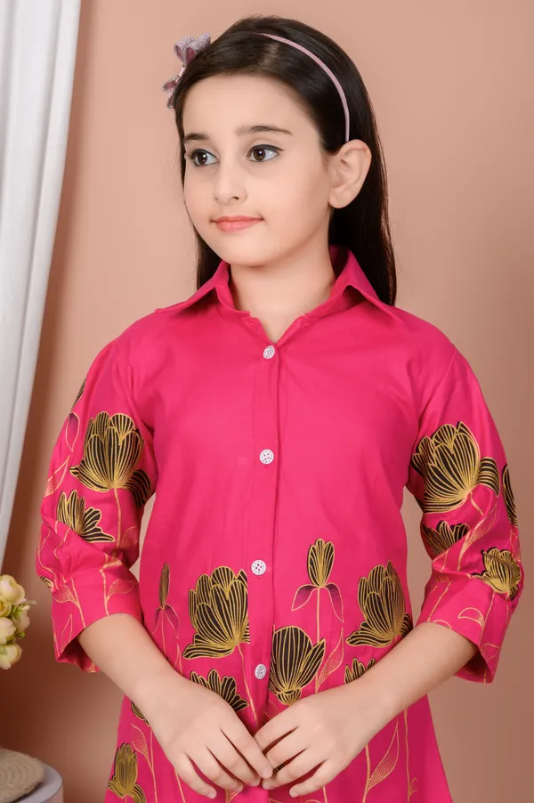 Pink_Printed_Rayon_Blend_Shirt_Pant_Set_For_Girls