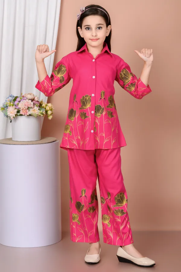 Pink_Printed_Rayon_Blend_Shirt_Pant_Set_For_Girls