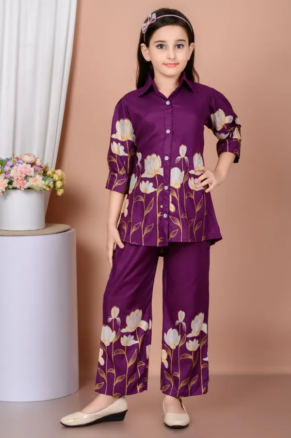 Purple_Printed_Rayon_Blend_Shirt_Pant_Set_For_Girls