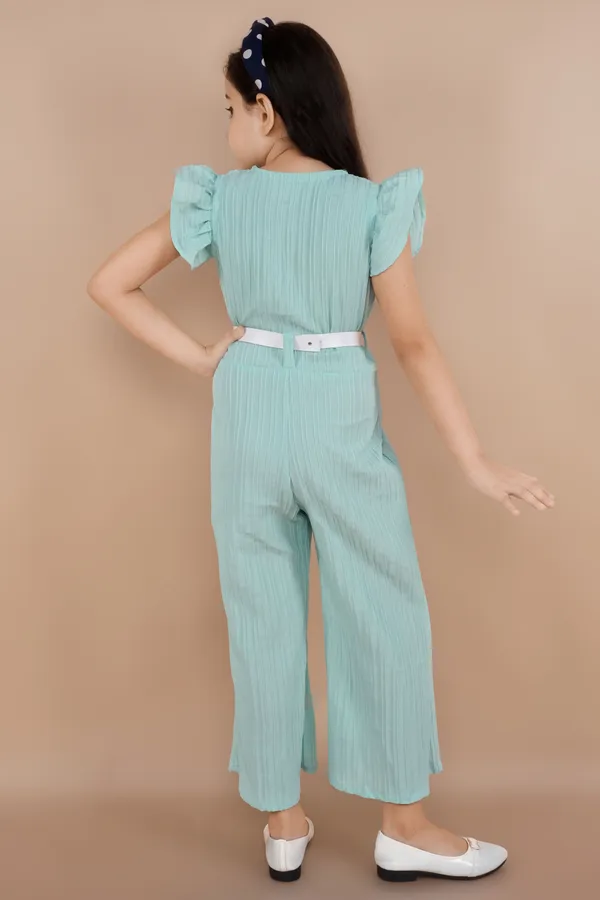Light_Green_Solid_Cotton_Crepe_Blend_Jumpsuit_For_Girls