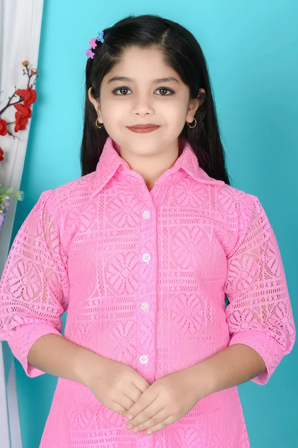 Pink_Self_Design_Crepe_Shirt_Pant_Set_For_Girls
