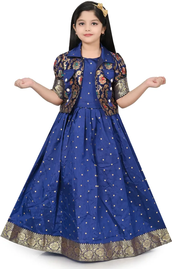 Dark_Blue_Silk_Blend_Round_Neck_Gown_Dress_For_Girls