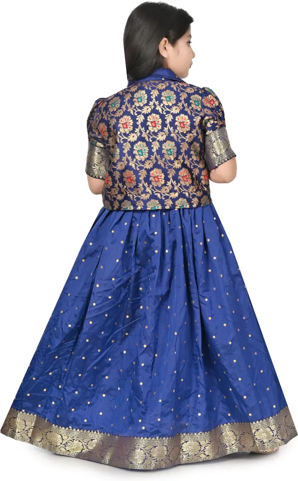 Dark_Blue_Silk_Blend_Round_Neck_Gown_Dress_For_Girls