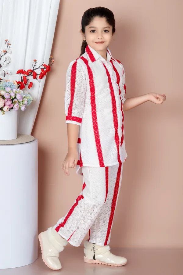 Red_Striped_Lace_Shirt_Pant_Set_For_Girls