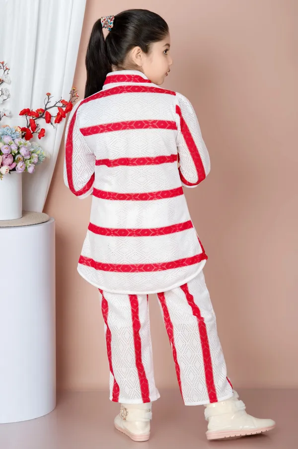 Red_Striped_Lace_Shirt_Pant_Set_For_Girls