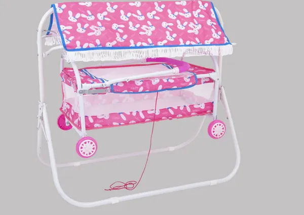 Cradle_For_New_Born_Baby_|_Swing_Jhula_For_Baby_|_Kids_Cradle_With_Mosquito_Net_Cot_(L.Pink)
