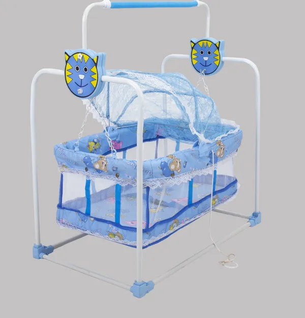 Baby_Swing_Cradle_Jhula_With_Mosquito_Net_For_New_Born_Baby_Cot_(Blue)