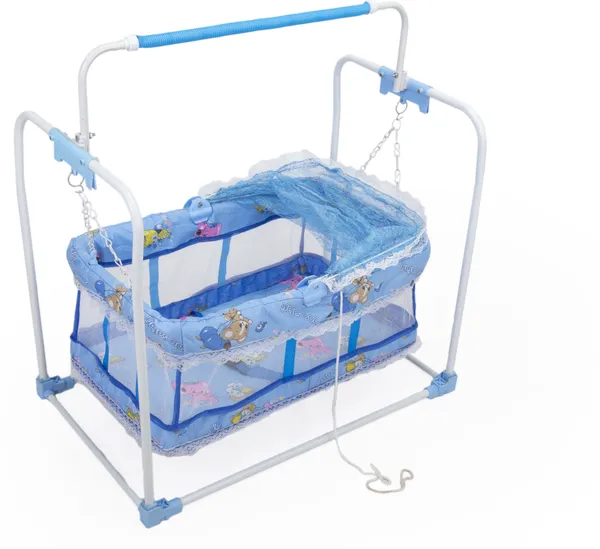 Cradle_For_New_Born_Babyswing_Jhula_For_Baby_|_Kids_Cradle_With_Mosquito_Net_Cot_(Blue)